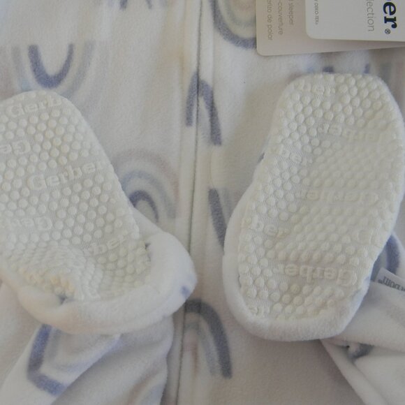 Gerber Just Born Collection Blanket Sleeper 18 mos. Rainbow Print Gift NWT - Picture 4 of 4